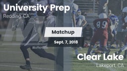 Matchup: University Prep vs. Clear Lake  2018