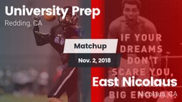 Matchup: University Prep vs. East Nicolaus  2018