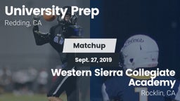 Matchup: University Prep vs. Western Sierra Collegiate Academy 2019