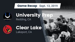 Recap: University Prep  vs. Clear Lake  2019