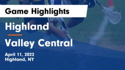 Highland  vs Valley Central Game Highlights - April 11, 2022