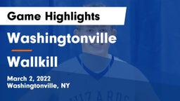 Washingtonville  vs Wallkill  Game Highlights - March 2, 2022