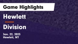 Hewlett  vs Division  Game Highlights - Jan. 22, 2023