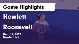 Hewlett  vs Roosevelt  Game Highlights - Dec. 12, 2023