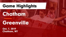 Chatham  vs Greenville Game Highlights - Oct. 7, 2019
