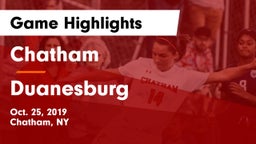 Chatham  vs Duanesburg Game Highlights - Oct. 25, 2019