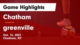 Chatham  vs greenville Game Highlights - Oct. 15, 2022