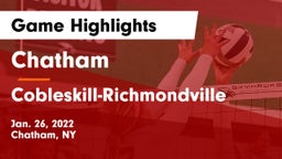 Chatham  vs Cobleskill-Richmondville  Game Highlights - Jan. 26, 2022