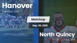 Matchup: Hanover vs. North Quincy  2016