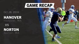 Recap: Hanover  vs. Norton  2016