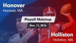 Matchup: Hanover vs. Holliston  2016