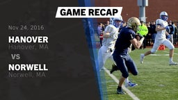 Recap: Hanover  vs. Norwell  2016