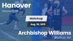 Matchup: Hanover vs. Archbishop Williams  2019