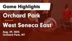 Orchard Park  vs West Seneca East  Game Highlights - Aug. 29, 2023