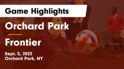 Orchard Park  vs Frontier Game Highlights - Sept. 5, 2023