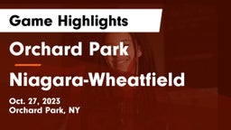Orchard Park  vs Niagara-Wheatfield  Game Highlights - Oct. 27, 2023