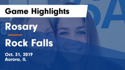 Rosary  vs Rock Falls  Game Highlights - Oct. 31, 2019
