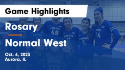 Rosary  vs Normal West  Game Highlights - Oct. 6, 2023