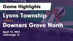 Lyons Township  vs Downers Grove North Game Highlights - April 13, 2021