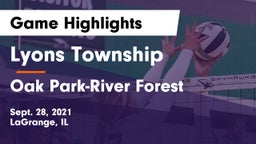 Lyons Township  vs Oak Park-River Forest  Game Highlights - Sept. 28, 2021