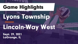 Lyons Township  vs Lincoln-Way West  Game Highlights - Sept. 29, 2021