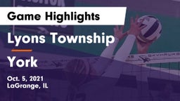 Lyons Township  vs York  Game Highlights - Oct. 5, 2021