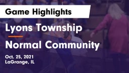 Lyons Township  vs Normal Community  Game Highlights - Oct. 25, 2021