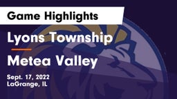 Lyons Township  vs Metea Valley  Game Highlights - Sept. 17, 2022