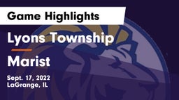 Lyons Township  vs Marist  Game Highlights - Sept. 17, 2022