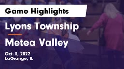 Lyons Township  vs Metea Valley  Game Highlights - Oct. 3, 2022