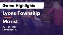 Lyons Township  vs Marist  Game Highlights - Oct. 13, 2022