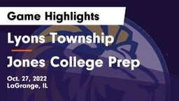 Lyons Township  vs Jones College Prep Game Highlights - Oct. 27, 2022