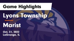 Lyons Township  vs Marist  Game Highlights - Oct. 31, 2022