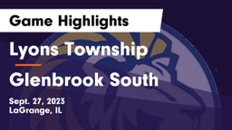 Lyons Township  vs Glenbrook South  Game Highlights - Sept. 27, 2023