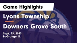 Lyons Township  vs Downers Grove South  Game Highlights - Sept. 29, 2023