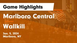 Marlboro Central  vs Wallkill  Game Highlights - Jan. 5, 2024