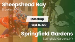 Matchup: Sheepshead Bay vs. Springfield Gardens  2016