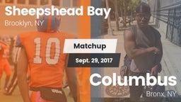 Matchup: Sheepshead Bay vs. Columbus  2017