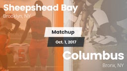 Matchup: Sheepshead Bay vs. Columbus  2016