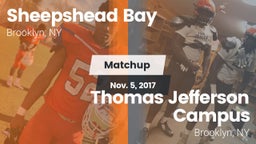 Matchup: Sheepshead Bay vs. Thomas Jefferson Campus  2016