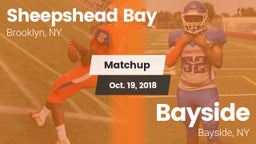 Matchup: Sheepshead Bay vs. Bayside  2018