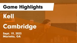 Kell  vs Cambridge Game Highlights - Sept. 19, 2023