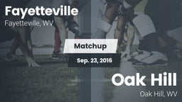Matchup: Fayetteville vs. Oak Hill  2016