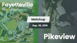 Matchup: Fayetteville vs. Pikeview  2016
