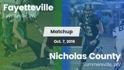Matchup: Fayetteville vs. Nicholas County  2016