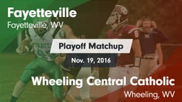 Matchup: Fayetteville vs. Wheeling Central Catholic  2016