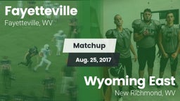 Matchup: Fayetteville vs. Wyoming East  2017