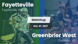 Matchup: Fayetteville vs. Greenbrier West  2017