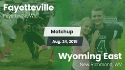 Matchup: Fayetteville vs. Wyoming East  2018
