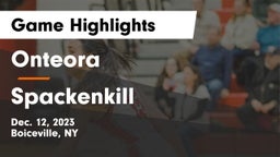 Onteora  vs Spackenkill  Game Highlights - Dec. 12, 2023